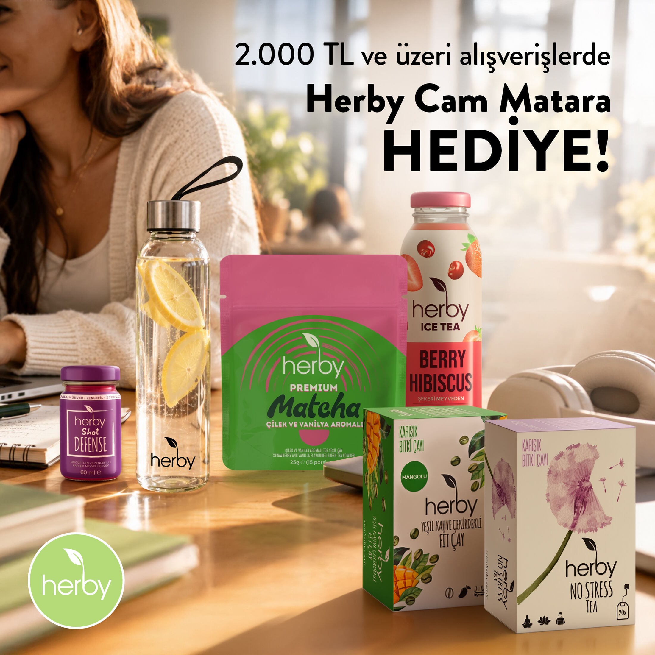 Cam matara hediye