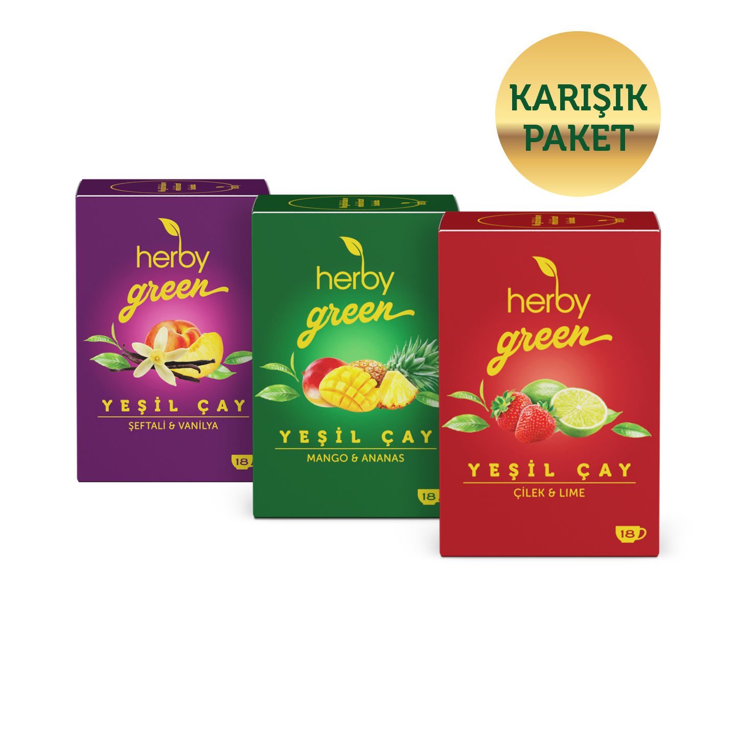 Herby Yeşil Çay Deneme Paketi 3'lü