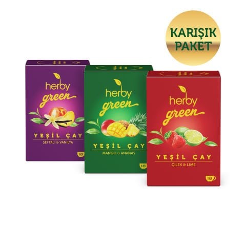 Herby Yeşil Çay Deneme Paketi 3'lü