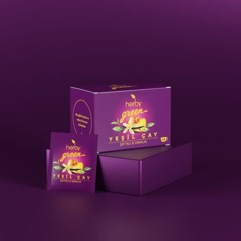 Herby Yeşil Çay Şeftali ve Vanilya