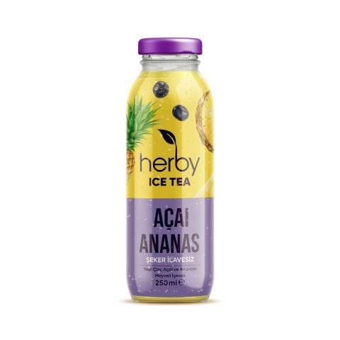 Herby Ice Tea Açai Ananas 250 ml 12'li