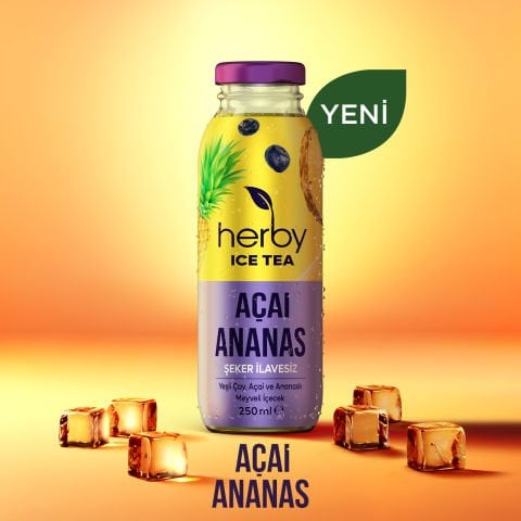 Herby Ice Tea Açai Ananas 250 ml 12'li