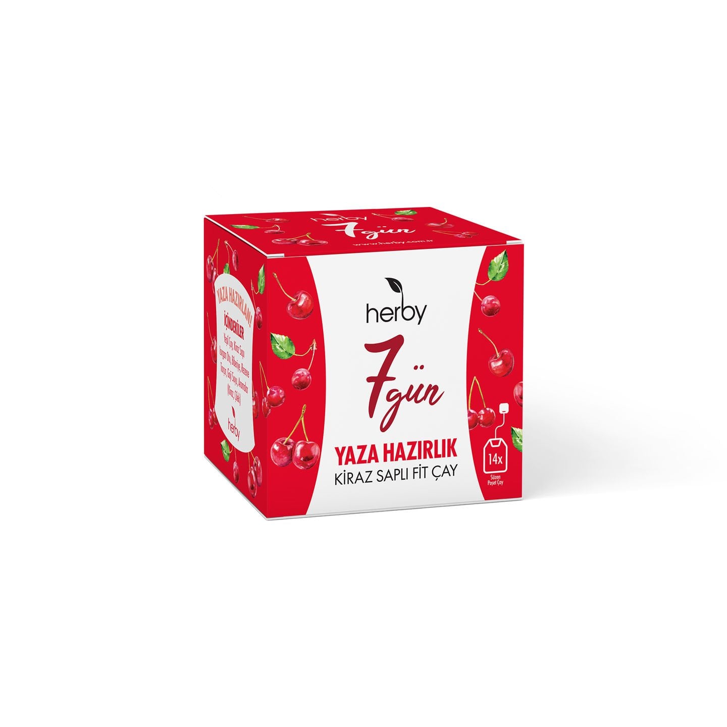 Herby 7 Gün Yaza Hazırlık - Kiraz Saplı Fit Çay