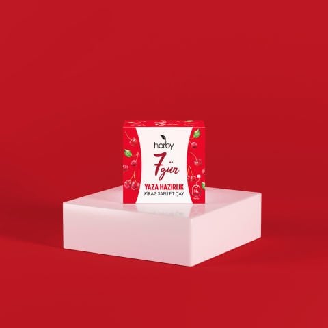 Herby 7 Gün Yaza Hazırlık - Kiraz Saplı Fit Çay
