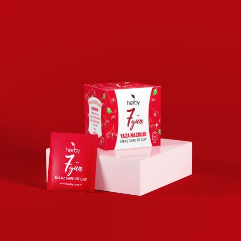 Herby 7 Gün Yaza Hazırlık - Kiraz Saplı Fit Çay