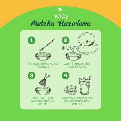 Herby Premium Matcha - Mango Aromalı 25g