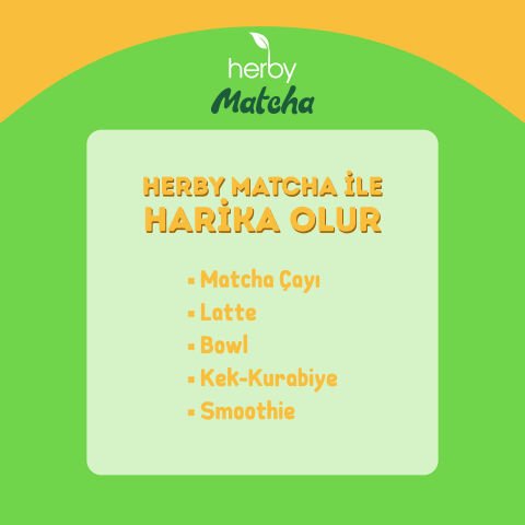 Herby Premium Matcha - Mango Aromalı 25g