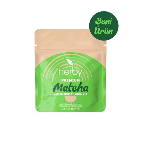 Herby Premium Matcha - Antep Fıstığı Aromalı 25g