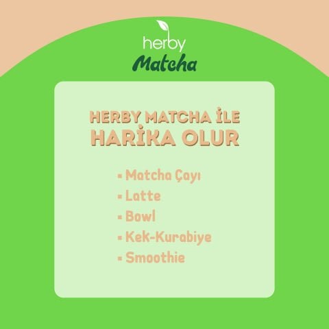 Herby Premium Matcha - Antep Fıstığı Aromalı 25g
