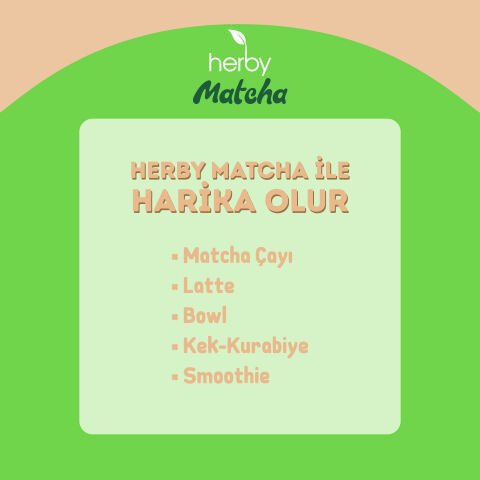 Herby Premium Matcha - Antep Fıstığı Aromalı 25g
