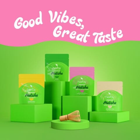 Herby Premium Matcha - 4'lü Deneme Paketi + Hediye Bambu Çırpıcı