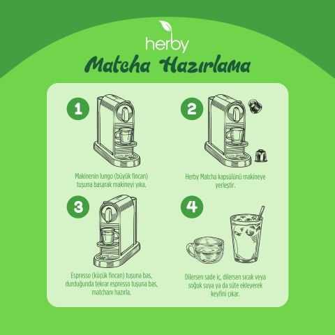 Herby Premium Matcha Kapsül 10'lu