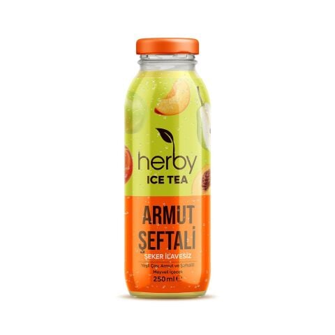 Herby Ice Tea Armut Şeftali 250 ml 24'lü