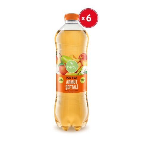 Herby Ice Tea Armut Şeftali 1 Litre x 6 Adet