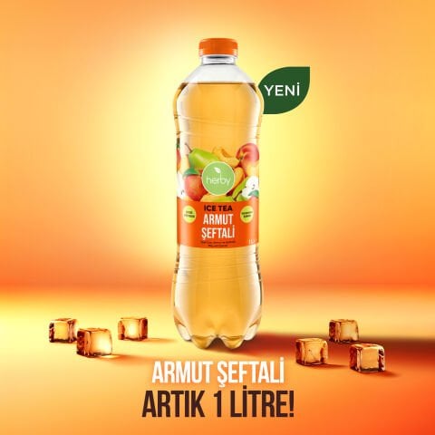 Herby Ice Tea Armut Şeftali 1 Litre x 12 Adet