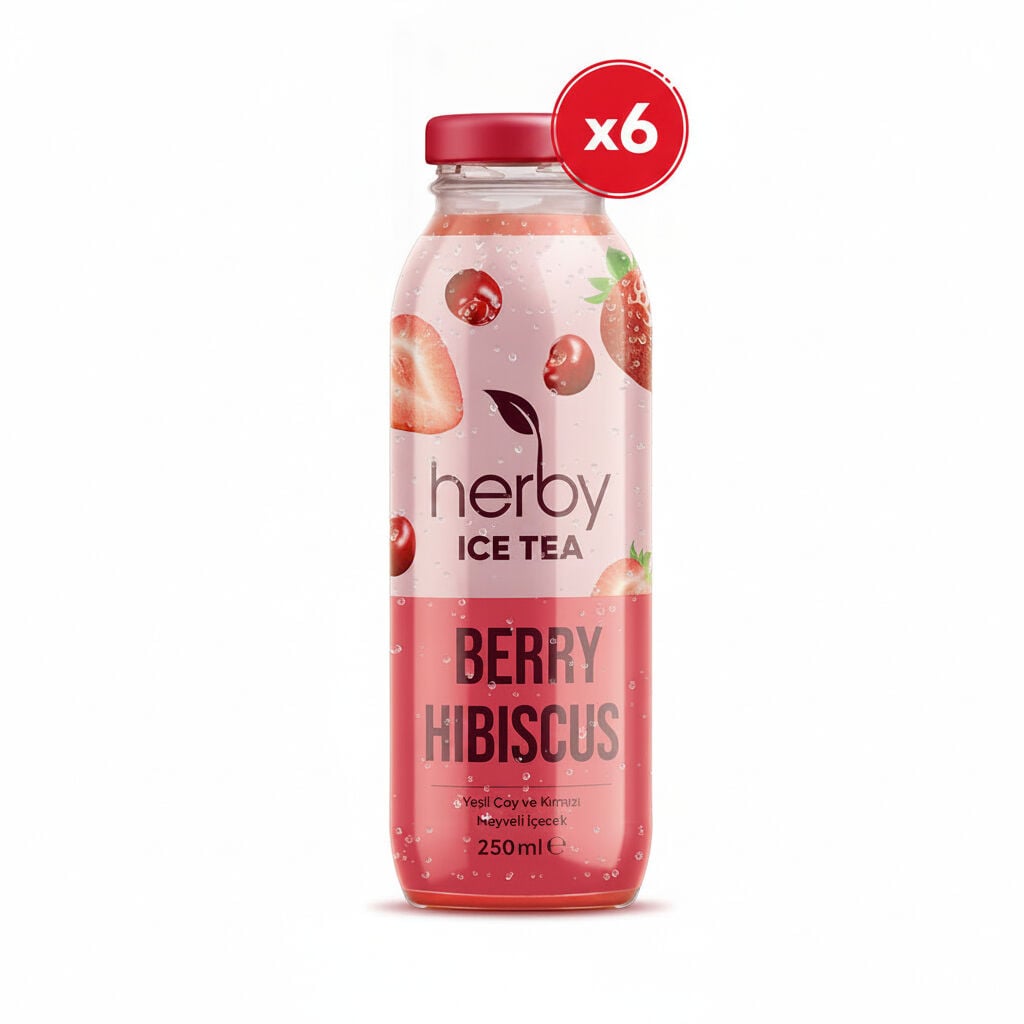Herby Ice Tea Berry Hibiscus 250 ml 6'lı