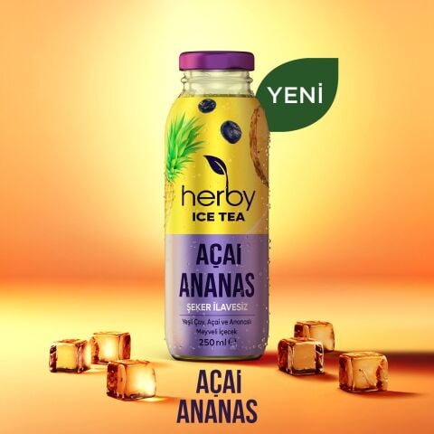 Herby Ice Tea Açai Ananas 250 ml 6'lı