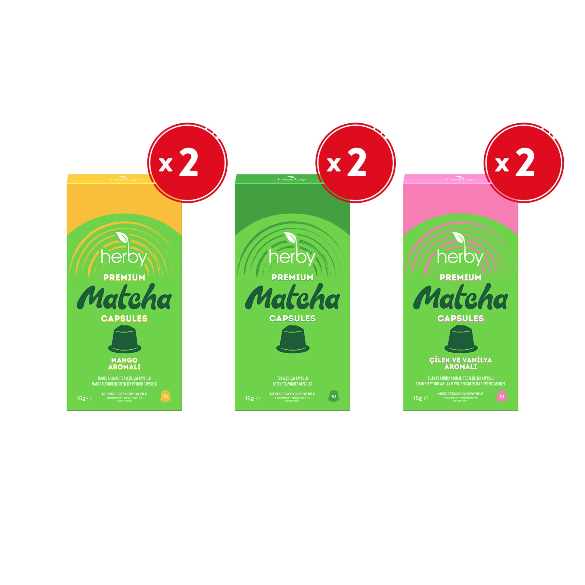 Herby Premium Matcha Kapsül 6'lı