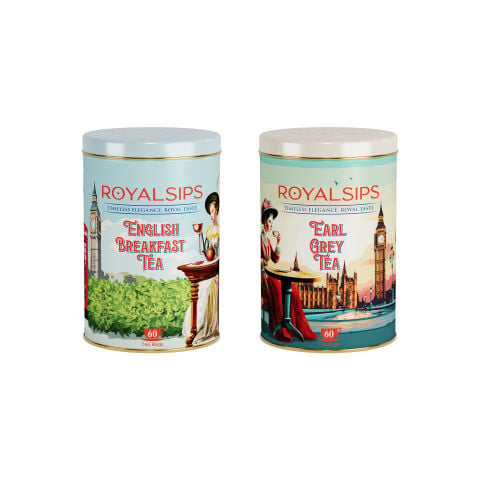 Royalsips - English Breakfast Tea & Earl Grey Tea 2'li Set