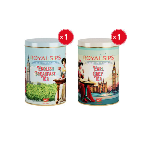 Royalsips - English Breakfast Tea & Earl Grey Tea 2'li Set